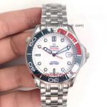 Copy Omega Seamaster GMT SS White Dial Watch